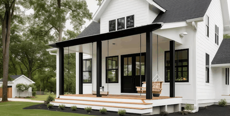 Captivating Title: Embracing the Elegance of Black Siding with White Trim
